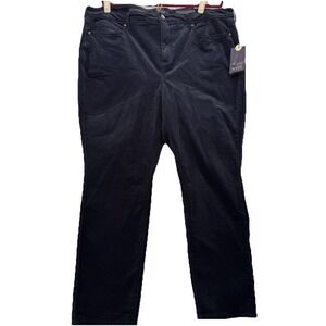 NYDJ Sheri Slim Oxford‎ Navy Women's 20W NWT Lift And Tuck Business Casual